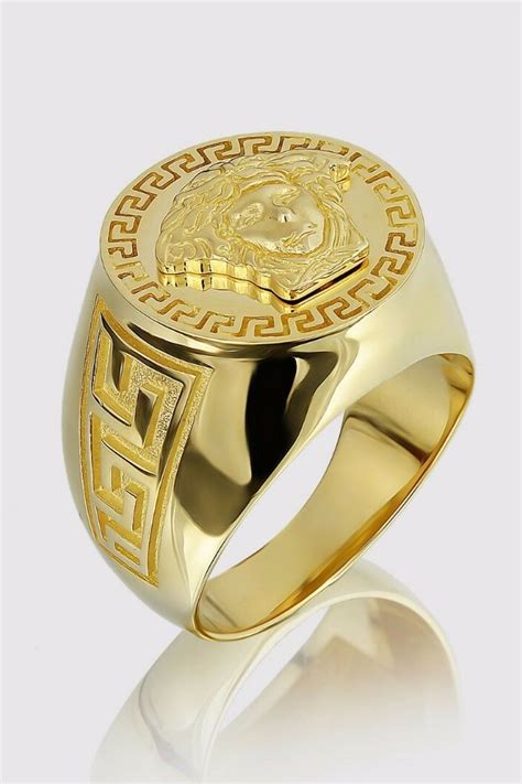 used versace mens rings|Versace gold ring for men.